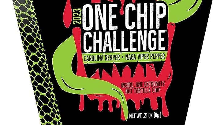 Packaging of Paqui's 'One Chip Challenge'