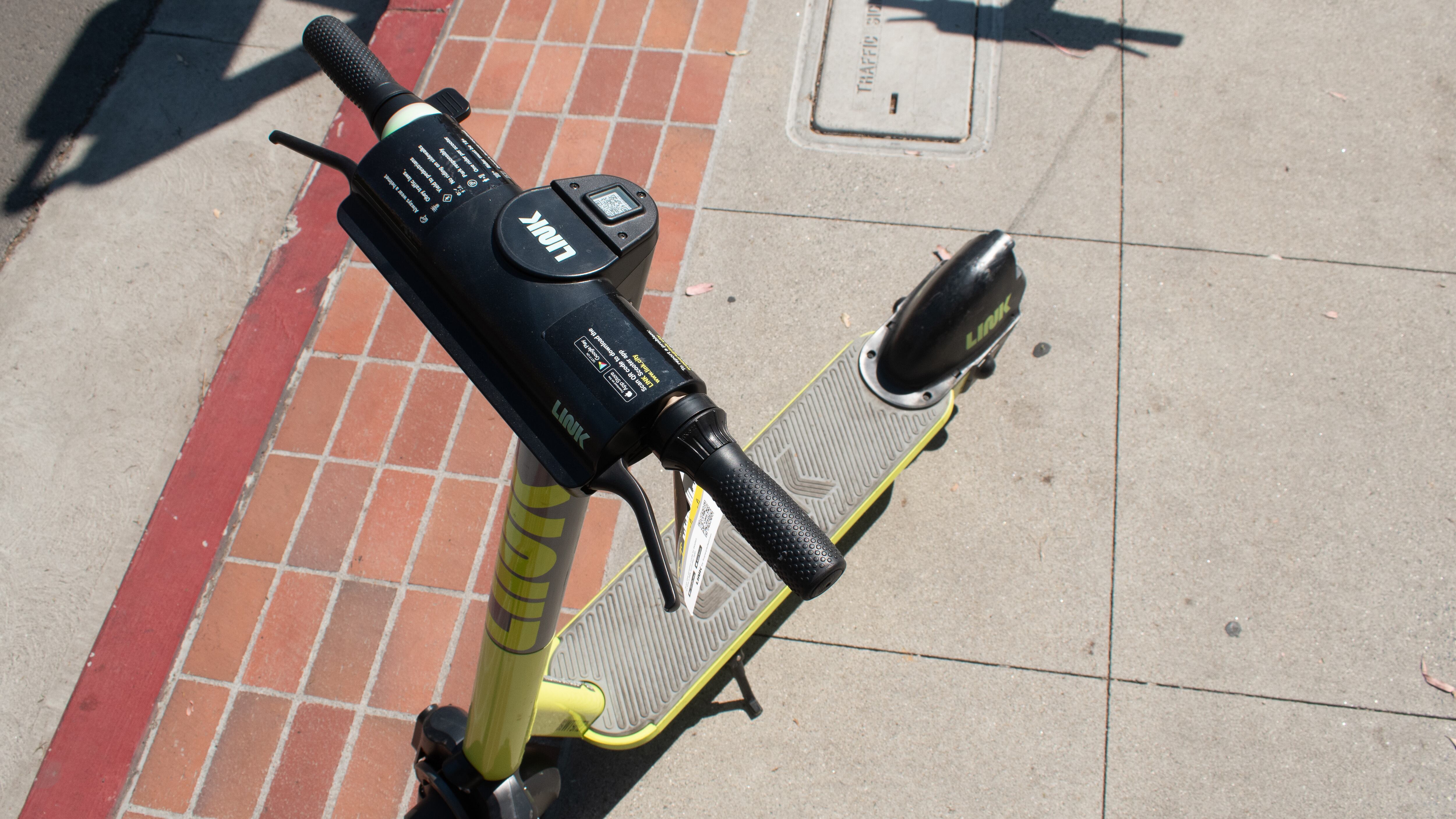 Scooter near the village.