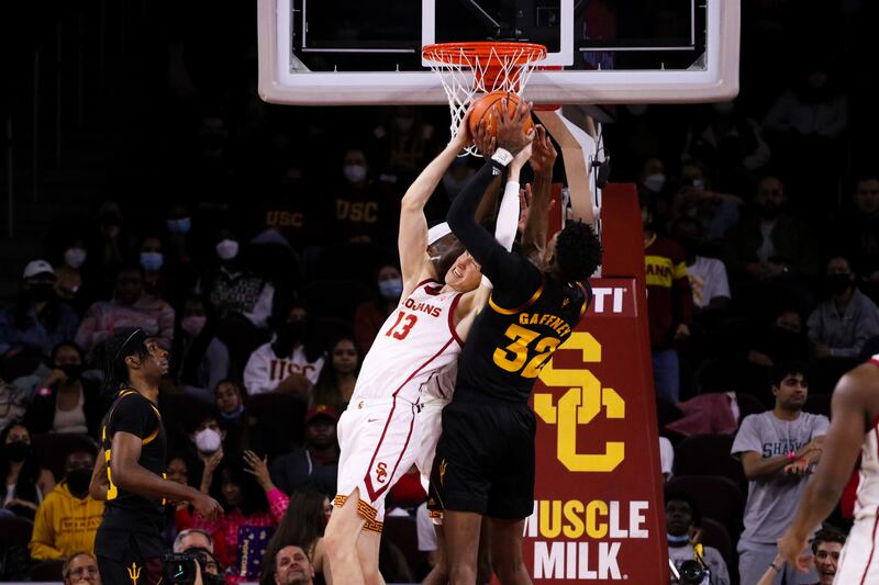 USC Men's Basketball plays against Arizona State.