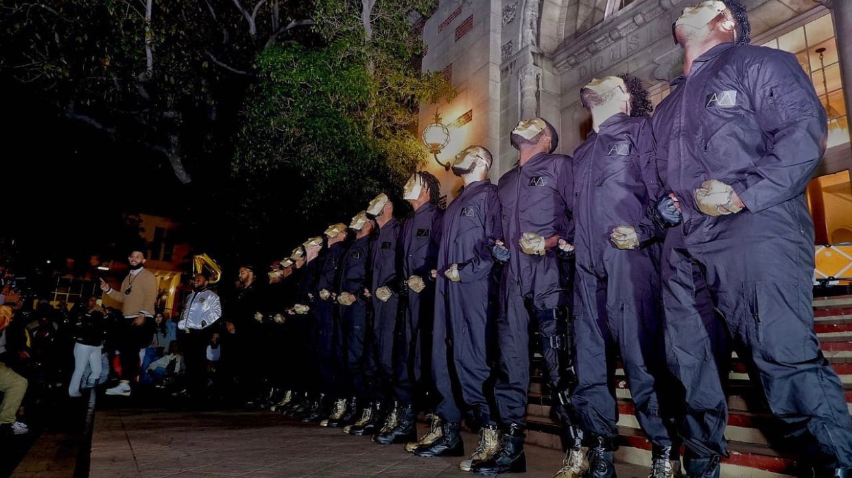 A photo of the Alpha Delta probate that took place on March 22, 2022.