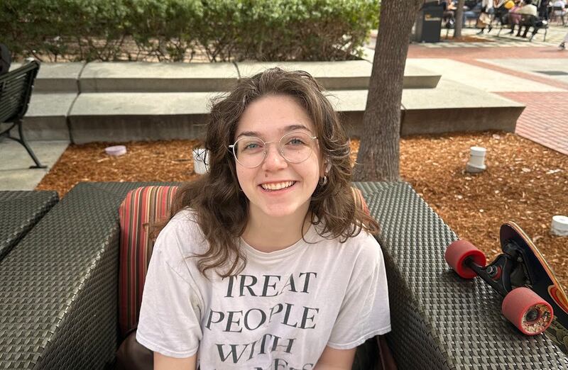 Out-of-state student in the USC village.