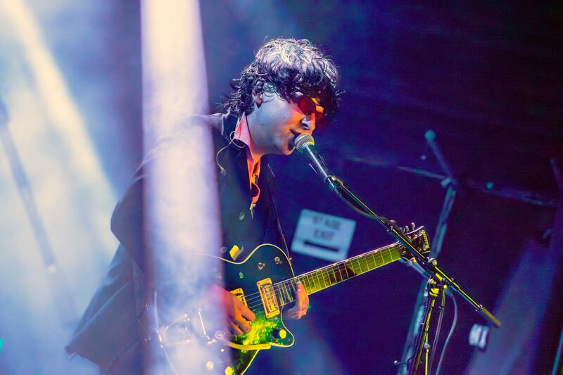 Person performing at a concert