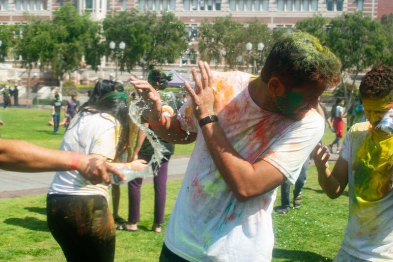 USC Annenberg photographs of 2022 Holi