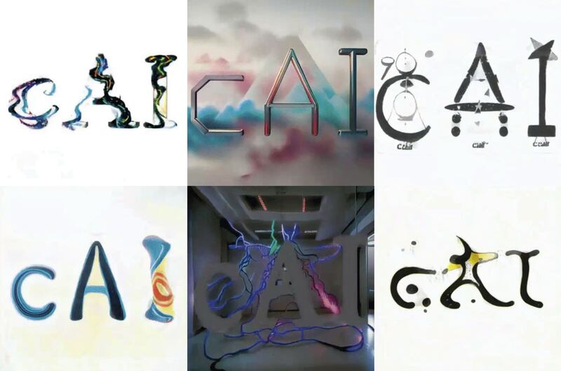 The different logos designed by artificial intelligence