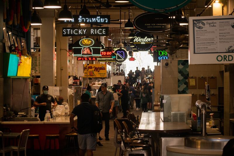 Grand Central Market features a wide variety of food options from different cuisines (Photo by Jason Goode)