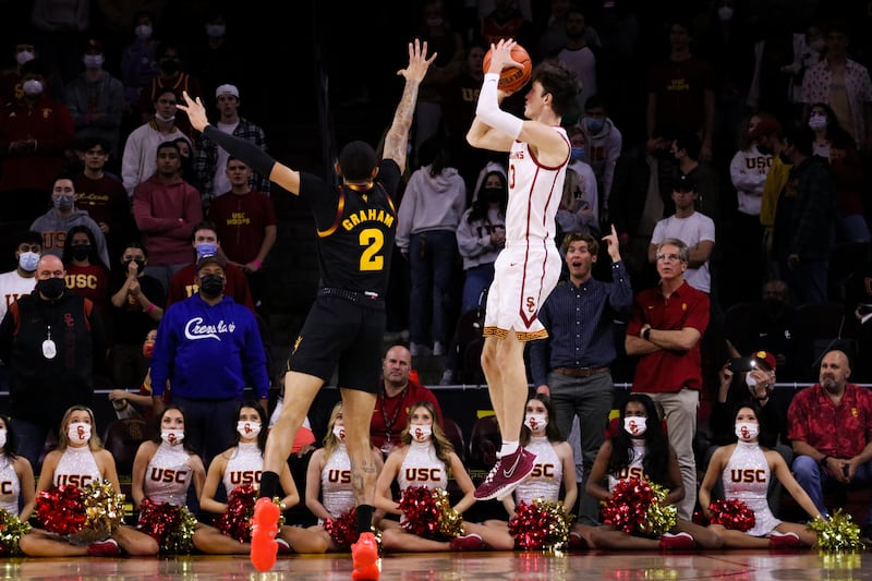USC Men's Basketball plays against Arizona State.