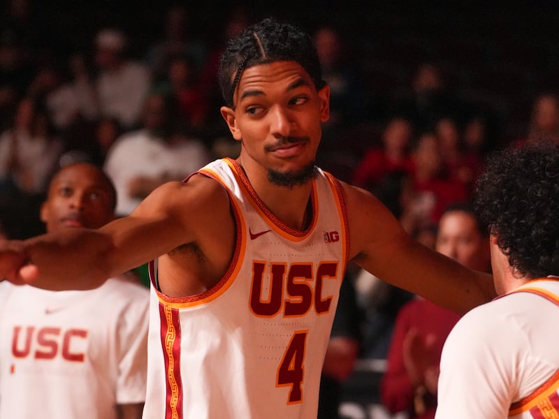 Close-up on Baker-Mazara (4) during pregame player introductions.