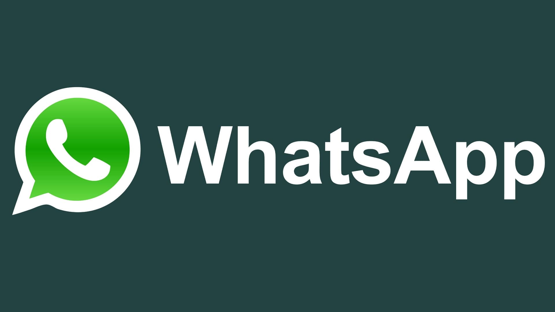 The logo of the messaging app, WhatsApp: a white phone on a green circular message bubble, with the text "WhatsApp" on a green background