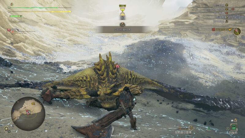 I spent 25 minutes on my first hunt against the new monster, Rey Dau, which is twice as long as my usual hunt time. (Photo by Chenshen Yan)