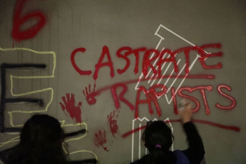 A selection of photos from the photo story "PHOTOS: USC community confronts assaults in Greek life."