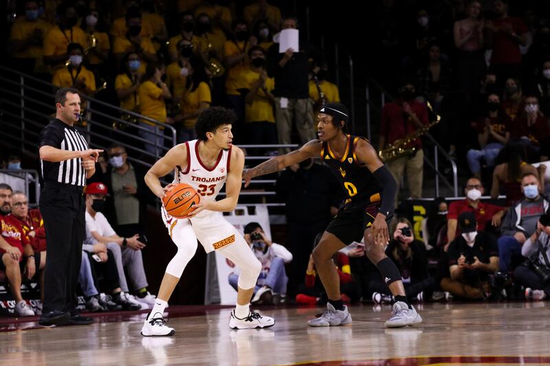 USC Men's Basketball plays against Arizona State.