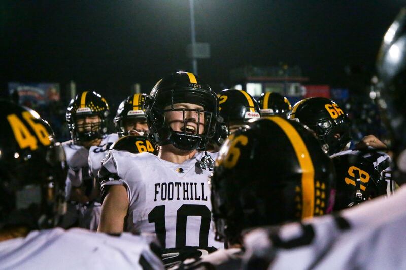 Photo of high school football player Roman Marchetti in a photo story by Yannick Peterhans.