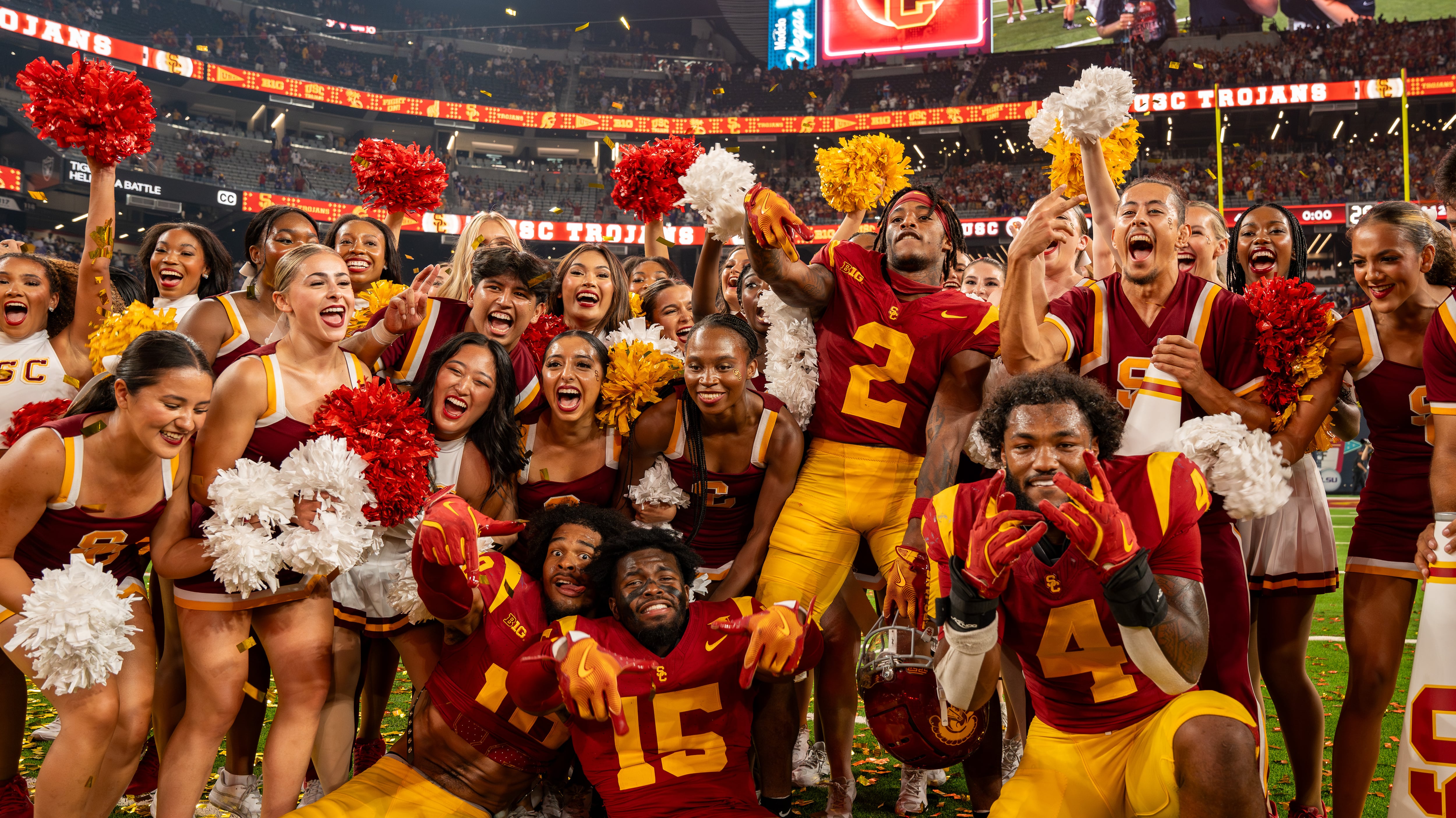 DESCRIBE THE IMAGE FOR ACCESSIBILITY, EXAMPLE: Photo of a chef putting red sauce onto an omelette.