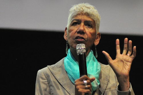 Activist and former Black Panther Ericka Huggins speaks at USC event