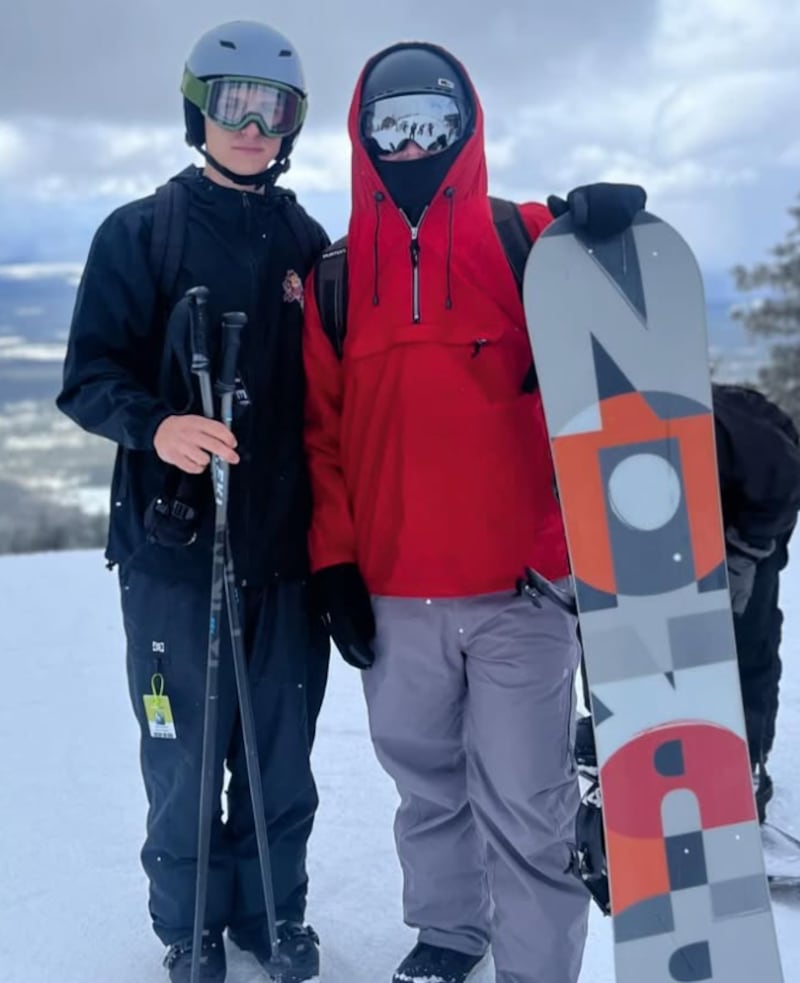 Photo of Jake Murphy skiing (Photo courtesy of Jake Murphy).