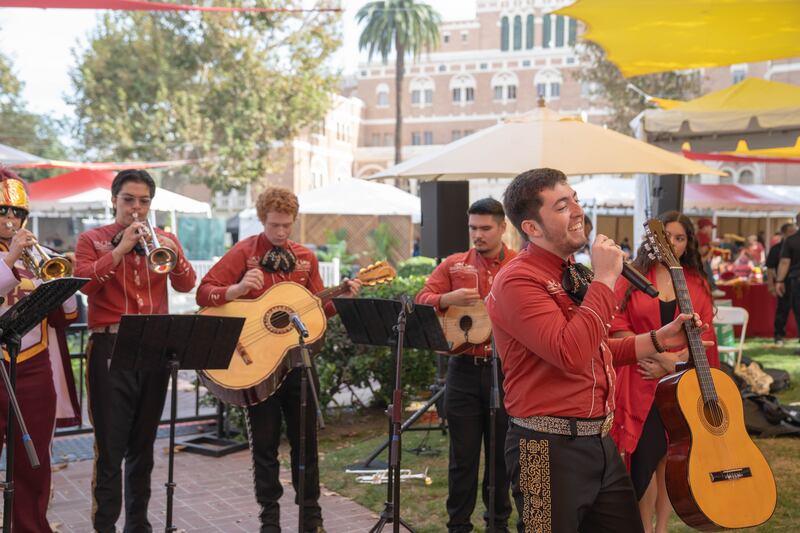 Photo of a Mariachi band perform