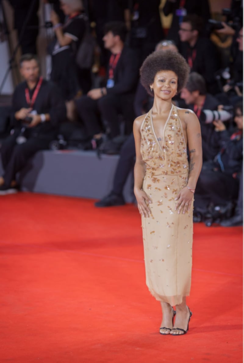 Myha’la, actress, at 82nd Venice Film Festival in Venice Italy.
