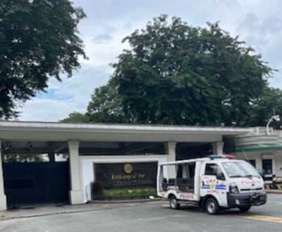 Photo of the outside of the Embassy of the United States.