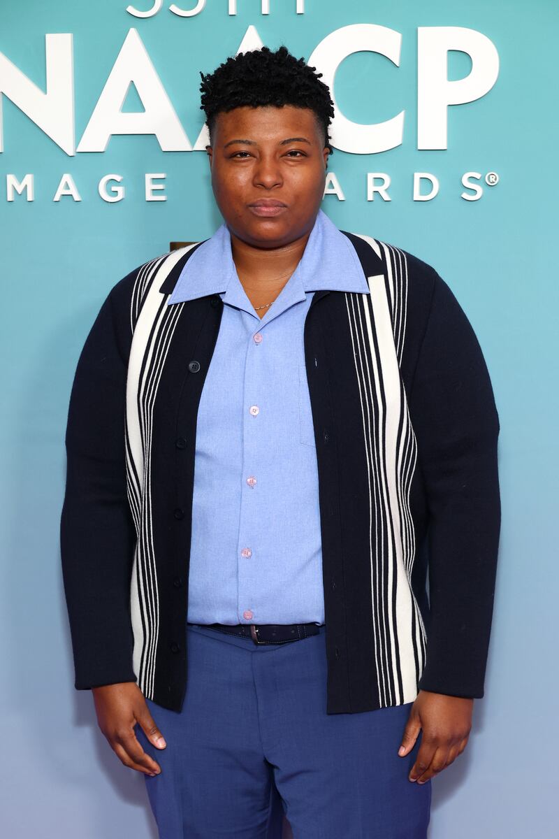 Brittani Nichols on the purple carpet of the 55th NAACP Images Awards Brunch. Photo Credits: Leon Bennett / Getty Images for the NAACP