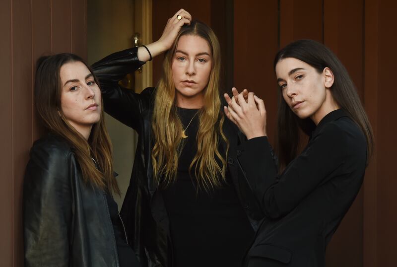 A photo of the Haim sisters.