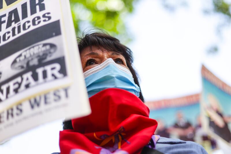 USC janitor and custodian protest